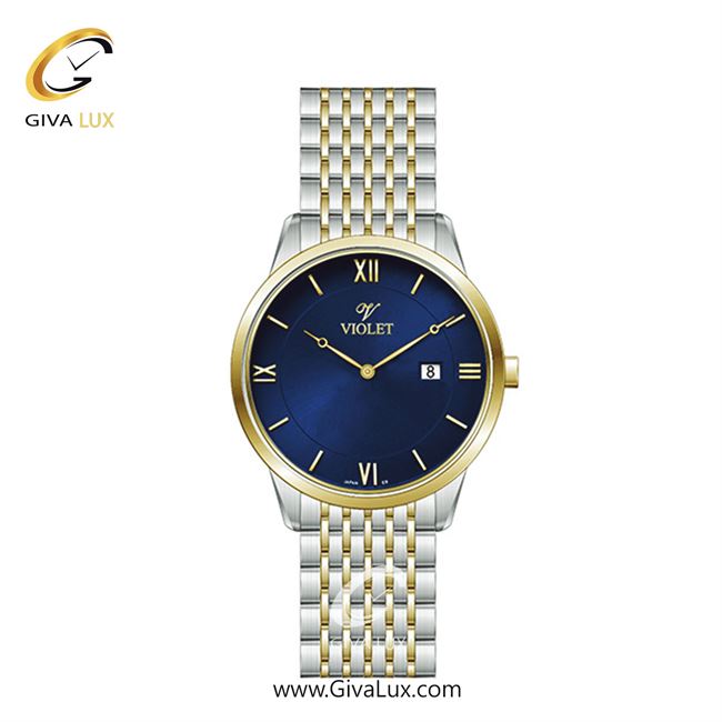 ساعت مچی اورجینال زنانه ویولت VIOLET طلایی-نقره ای | طلایی-نقره ای| سرمه ای| کد رفرنس 0579/2